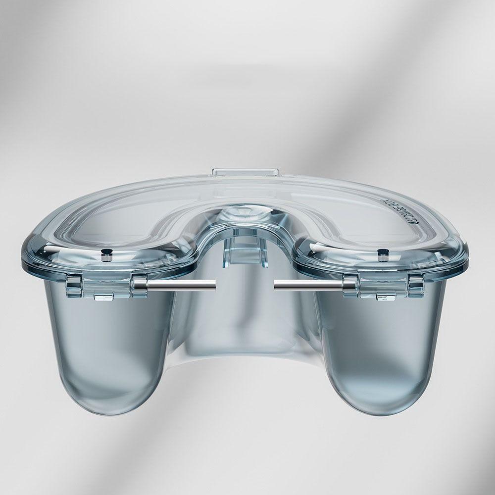 U Shape Transparent Denture Box Sealed Orthodontic Retainer Case Tooth Care Tool