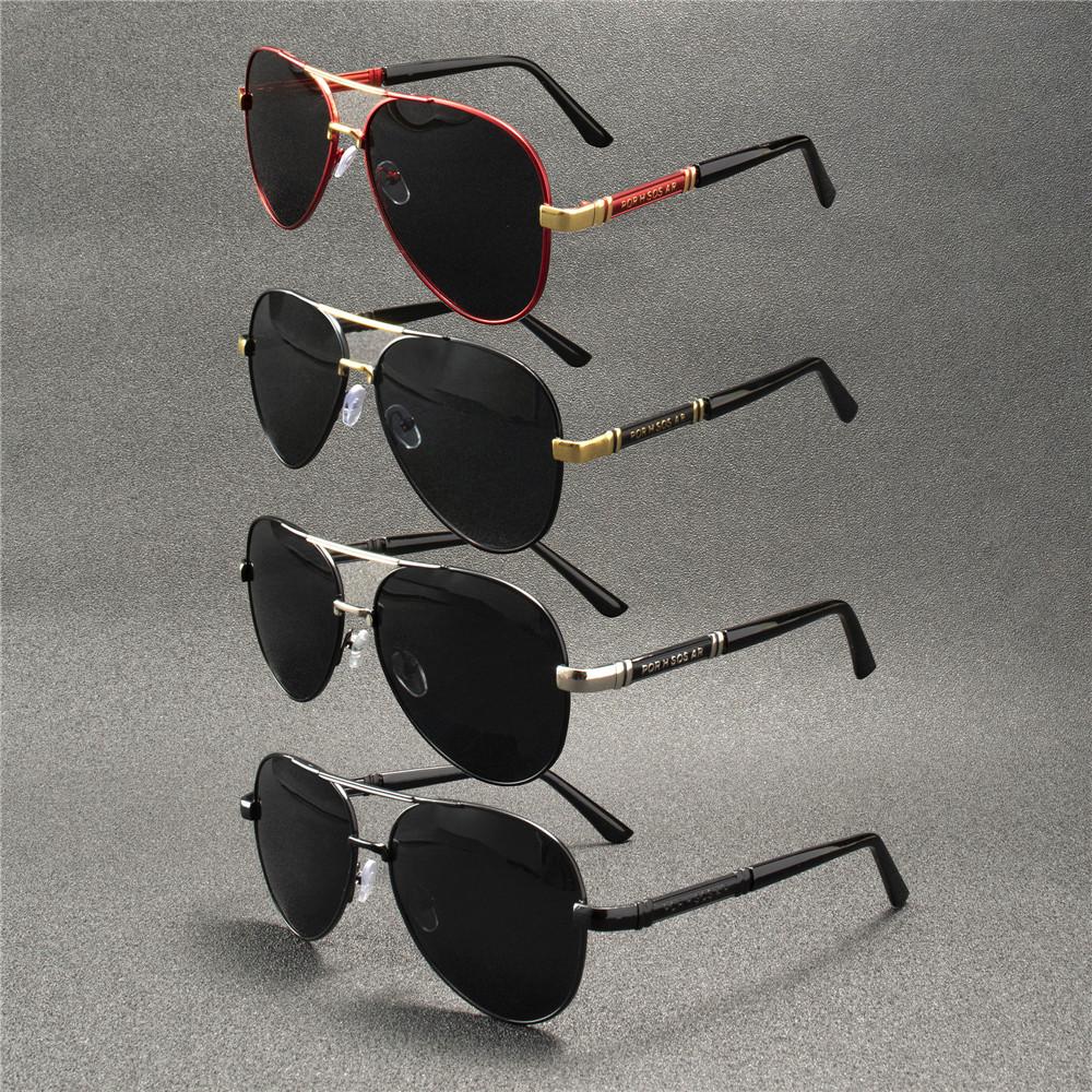 

4 шт. Поляризованные солнцезащитные очки Мужские Металлическая оправа Качественные Солнцезащитные очки Дизайнерские Мужские очки Рыбалка Вождение Очки