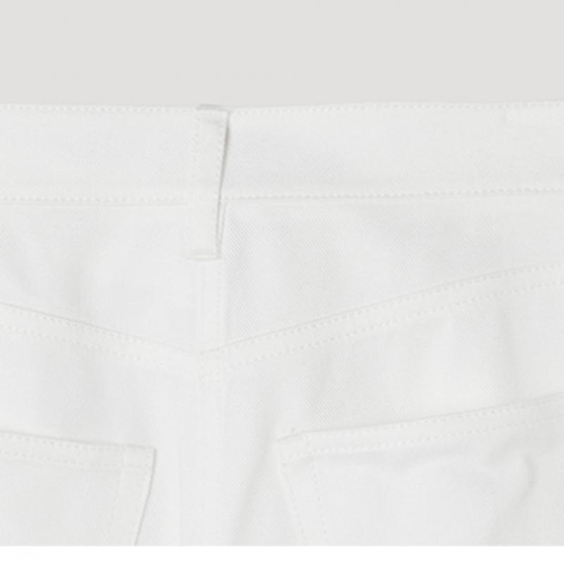 [shs Miss] Basic Half Denim Pants Swwspp21010 Wh