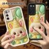 Phone Case: 2D Flat, Suitable for Samsung Galaxy A34 A35 M05 M06 S20 S22 S21 FE Plus 5G Protective Case, Party Little Bunny, Perfect Holiday Gift for 