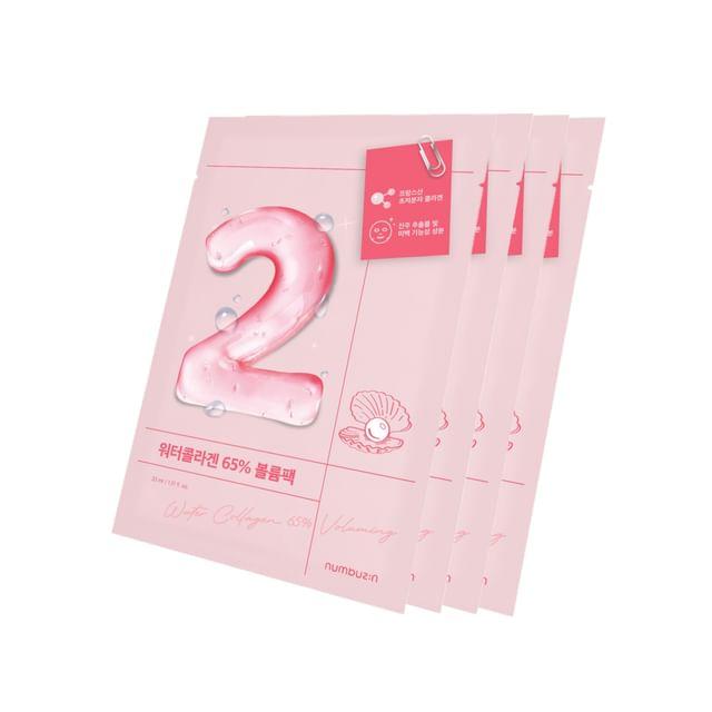 

numbuzin - No.2 Water Collagen 65% Voluming Mask Set 33ml x 4 sheets