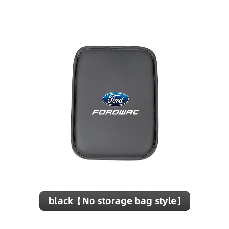 Car Armrest Pad Auto Armrest Mat Storage Bag Leather Interiors For Ford Focus Fiesta C-Max ST Mondeo Explorer Transit Kuga F150 rf22