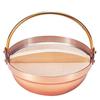 Shinko Metal Copper 14cm Magokoro Tiered Double-Handled Pot, (A) Single-Serving Pot, S-5003