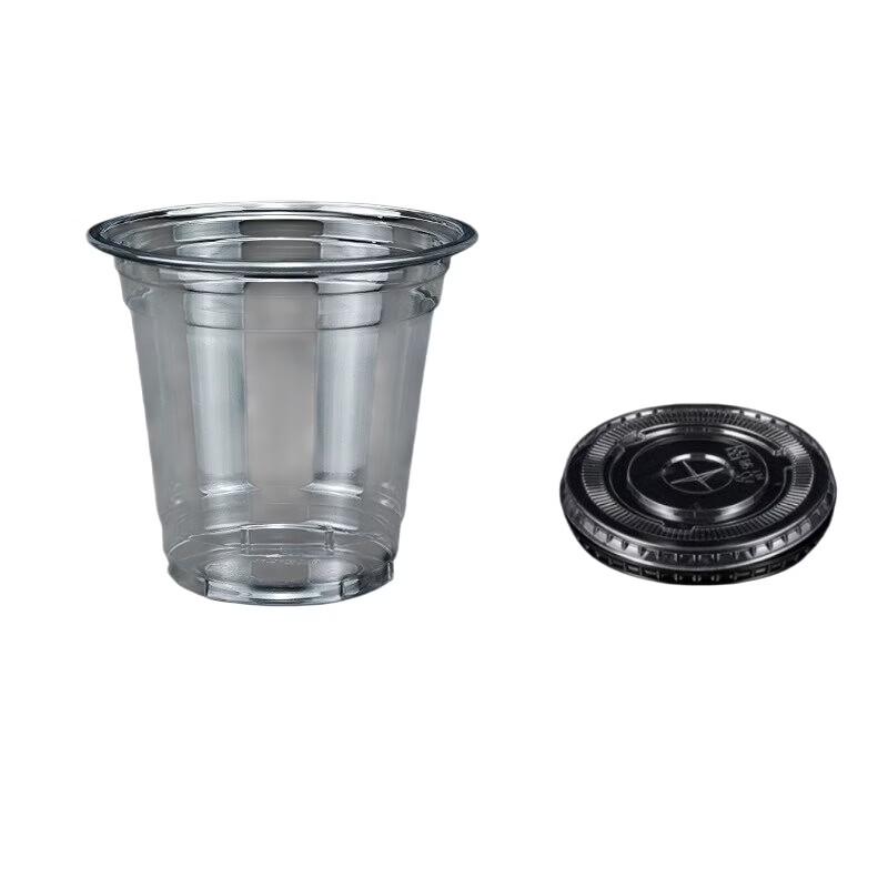 Tengyu Thickened Disposable Plastic Cups with Lids