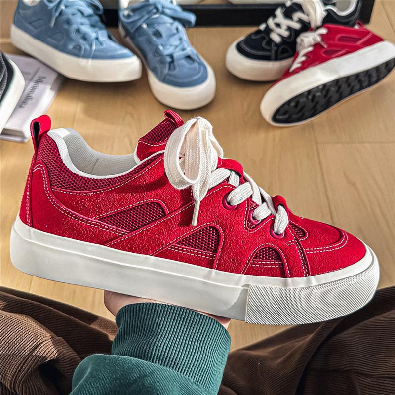 2025 new mesh breathable niche bread shoes men's versatile sports men's shoes trendy board shoes 8102