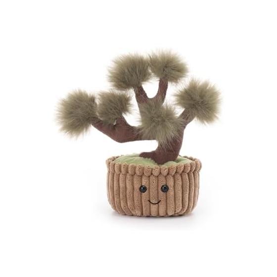 Apricot Lamb Potted Pine Tree Plush Toy, Soft and Cute, Fluffy Potted Pine Tree for Boys and Girls 22cm