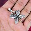White Topaz 925 Solid Sterling Silver Pendant, Handmade Gemstone Jewelry Pendant For Memorial Day