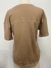 2024 Damen Sommer V-Ausschnitt Fledermausärmel Waffelstrick Kurzarm Locker T-Shirt Top