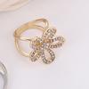 Decorative Fashion Jewelry Three-ring Women Scarf Buckle Scarf Ring Shawl Clip Koean Brooch Pin