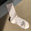 Ladies Spring and Summer Thin Love Crystal Silk Auricle Lace Breathable Cylinder Stack Socks