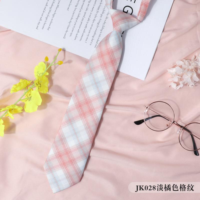 Jk Japanisches Karo Damenkragen Schwarzer Krawattenkragen Seil College-Stil Streamer Schleife Hemd Ins Matrosenanzug