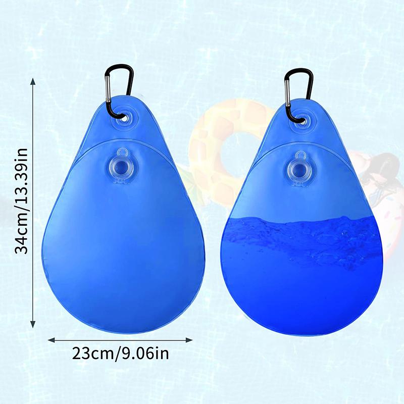 1Pcs Leakproof PVC Pool Cover Weight with Hooks Heavy Duty Hanging Bag for above Ground Swimming Pools