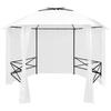 VidaXL Zahradní párty stan se závěsy 360x312x265 cm Bílý 180 g/m²
