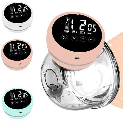 Electric Breast Pump Wearable Hands Free Breast Pumps Silent Invisible Milk Puller 3 Modes 9 Levels of Suction 180ML Capacity