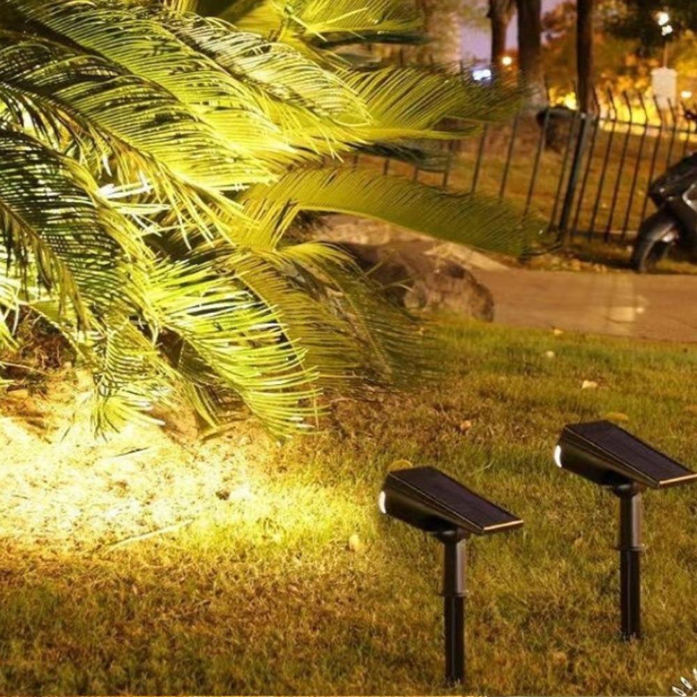 Reflektory solarne zewnętrzne, LEDowe reflektory krajobrazowe ogrodowe zasilane energią słoneczną IP65 do ogrodów, podwórek, drzew, dziedzińców, balkonów