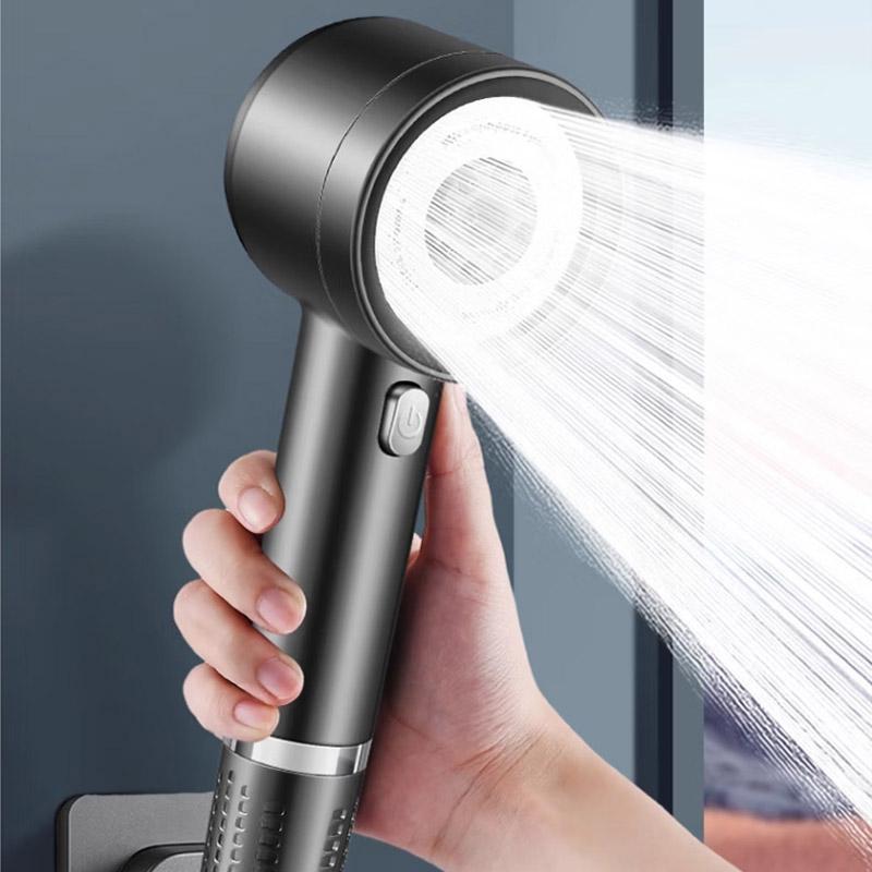 4 Modes High Quality New Pressurized Shower Head Filter Water Saving Durable Anti-blocking Universal Shower Set