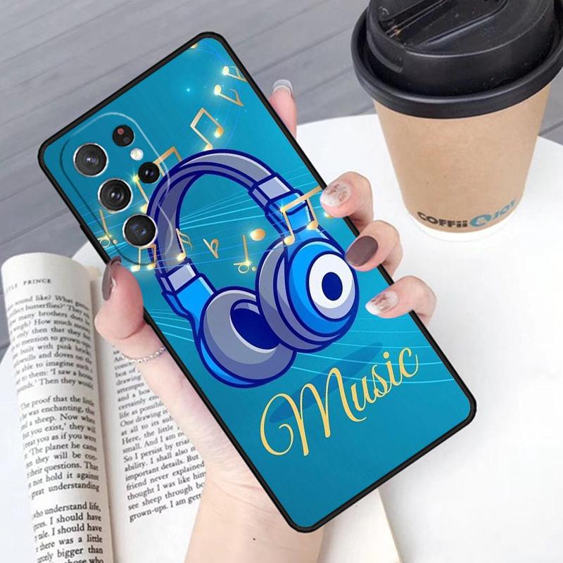 Musical Music Note phone case Cover For Samsung Galaxy S24 S25 Ultra S21 S22 Ultra S10E Note 10 Plus Note 20 FE S23
