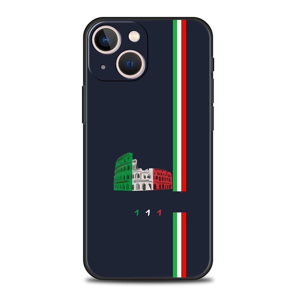 

Phone Case For iPhone 17 16e 15 14 13 12 11 Pro Max SE 7 8 Plus Shell iPhone 16 Soft TPU Cover Italian flag iPhone 12 Pro