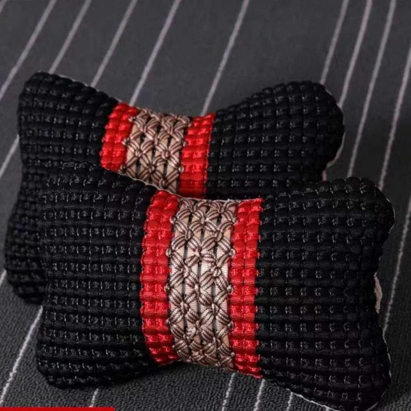 

Car Headrest and Backrest Pillow Set - Neck Support, Lumbar Cushion, Cute Cartoon Design