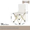 Outdoor Folding Camping Stool with Backrest