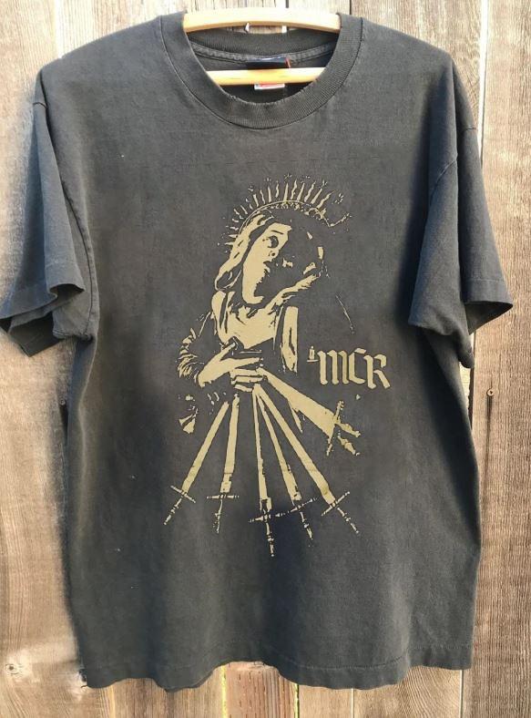 My Chemical Romance Our Lady of Sorrows Band Tee Charcoal Color QT3864