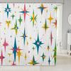 Circle Boho Geometric Shower Curtain Rainbow Colorful Aesthetic Bathroom Accessories Bohemian Exotic Ethnic Abstract Adults