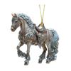 Horse Ornaments for Christmas Tree 2D Acrylic Sparkly Rhinestone Horse Hanging Ornament Gift for Women Girls Horse Lovers