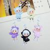 Cartoon Cute Grain Girl Figurine Keychain Pendant Lanyard Resin Gift