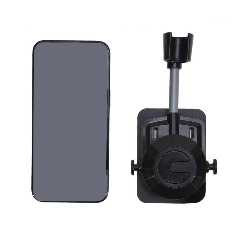 Nastavitelný držák sprchové hlavice o 360° Samolepicí Nástěnný Držák ruční sprchové hlavice Univerzální