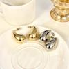 Huitan Fashion Water Drop Earrings for Women Metal Gold Color/Silver Plated Jewelry for Female Daily Wearable Accessories Gift