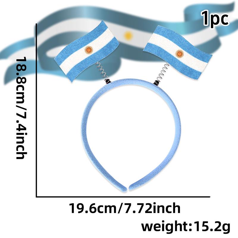 National Flag Headband Decoration ball game Fan Party Decoration Headband National Flag Headband Hair Accessories For Woman Man