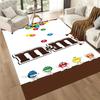 Bunte M&M's-Charaktere Quadratische Teppiche sind eine großartige Wahl für Wohnzimmer, Schlafzimmer, Heimdekoration und als Geschenke.