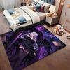 Twin Catgirls Black Lingerie Printed Rug Thick Nonslip Carpet For Gaming Room Study Living Room Home Party Decor Christmas Gift