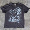 Vintage Orca Mondlicht Berg Shirt, Retro Killerwal T-Shirt, Abgenutztes Ozean Tierwelt T-Shirt