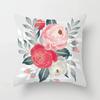 Ancient Style Watercolor Flower Pillowcase Office Living Room Car Ornaments Home Pillowcase