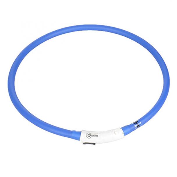 USB uppladdningsbart LED-blinkande ljus Band Glow Säkerhetsbälte Pet Dog Valp Halsband