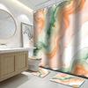 7Stlye 4Pcs Bathroom Shower Curtain Set  Marble Bathroom Curtain With 12 Hooks Non Slip Rugs Toilet Cover Mat Bathroom Partition