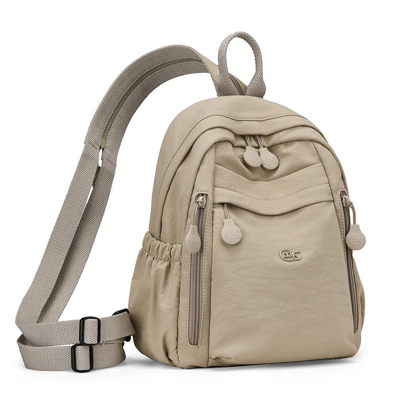 Women's Small Nylon Backpack Lightweight Waterproof Daypack with Front Pocket for Travel Daily Use