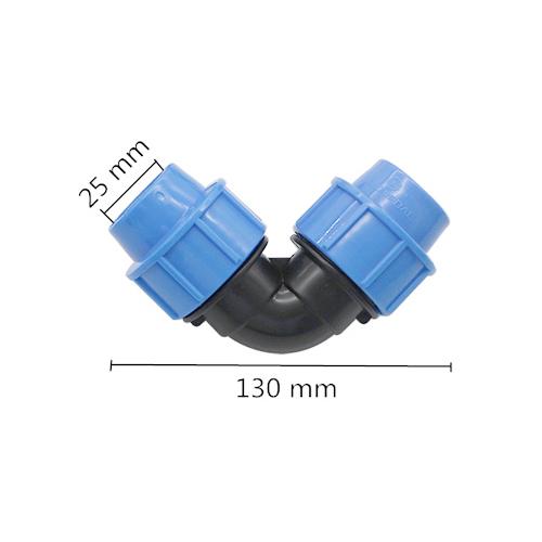 1/20/25/32mm PVC PE Tube Water Splitter Elbow Connector for Garden Farm Irrigation Pipe Hose Joint 1Pc
