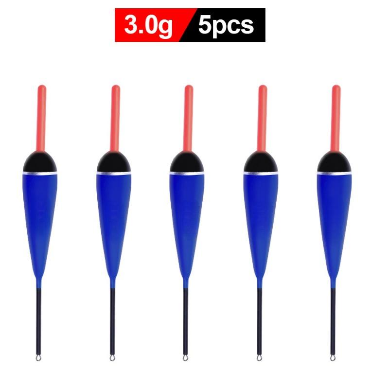 Carp Fishing Floater 5pcs Vertical Fish Float 2g-5g Buoyancy Long Casting Fishing Bobbers