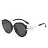 New Vintage Cat Eye Sunglasses Women Korean Metal Rimless Gradient UV400 Luxury Sun Glasses Retro Shades