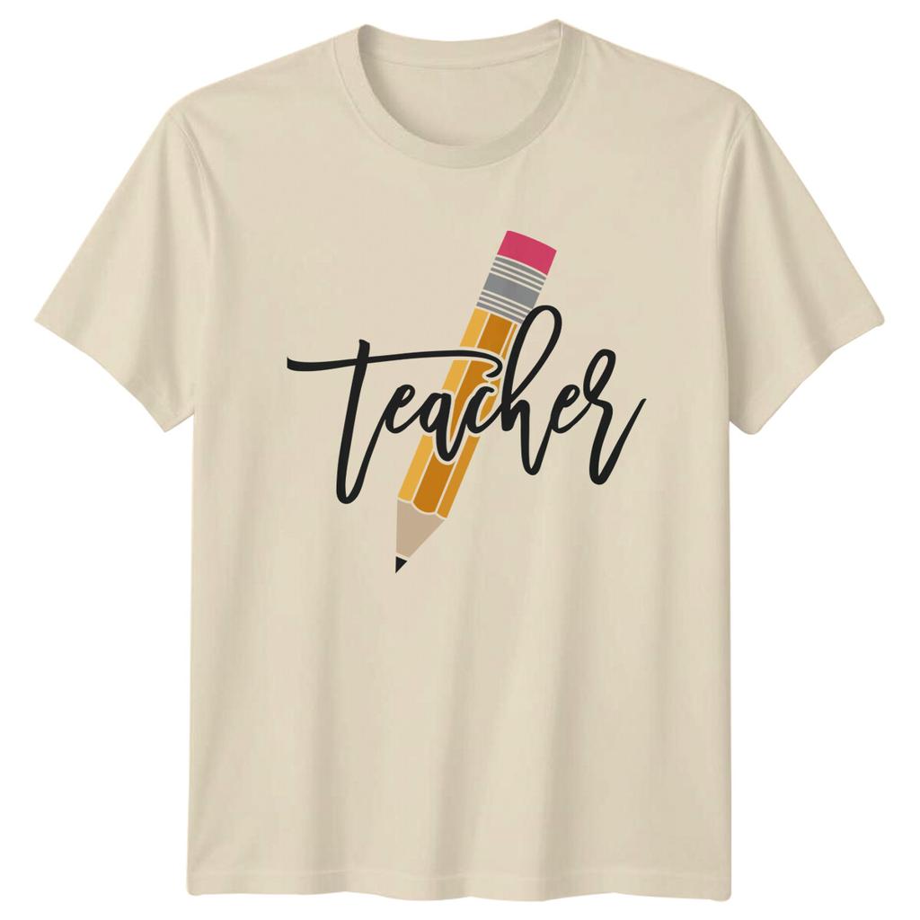 Teacher TShirt Pencil Design Adult Unisex Job Niche Gift Present