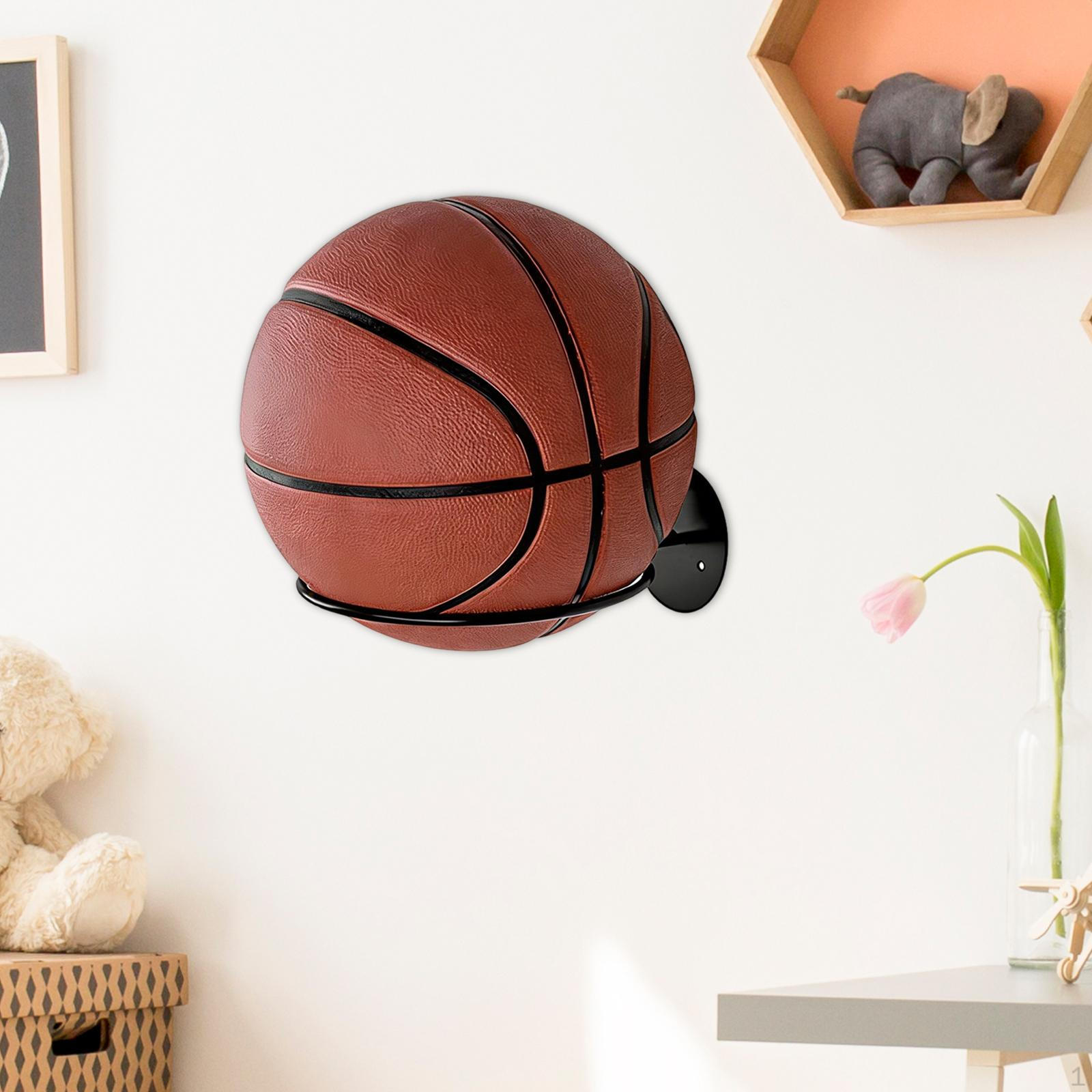 Wall Mount Basketball Holder Football Display Rack Accessories Professional Decor