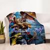 Gothic Style Blanket Soft & Cozy Suitable for Seaside Bed Chair All-Season Use Warmthful Decor Perfect Gift for Relatives and Friends