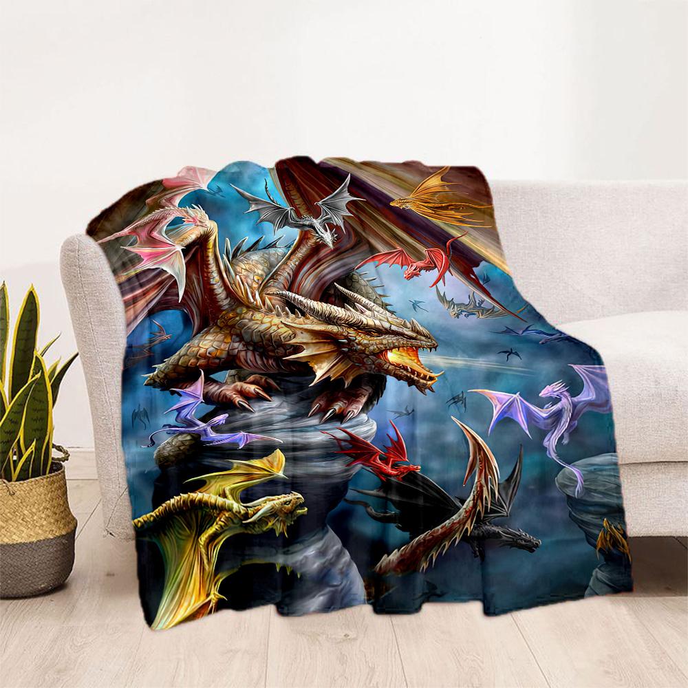 Gothic Style Blanket Soft & Cozy Suitable for Seaside Bed Chair All-Season Use Warmthful Decor Perfect Gift for Relatives and Friends