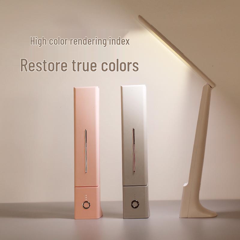 USB Rechargeable Folding LED Desk Lamp - Eye Protection, Long Battery Life, Perfect for Student Dorms or Bedside Use
