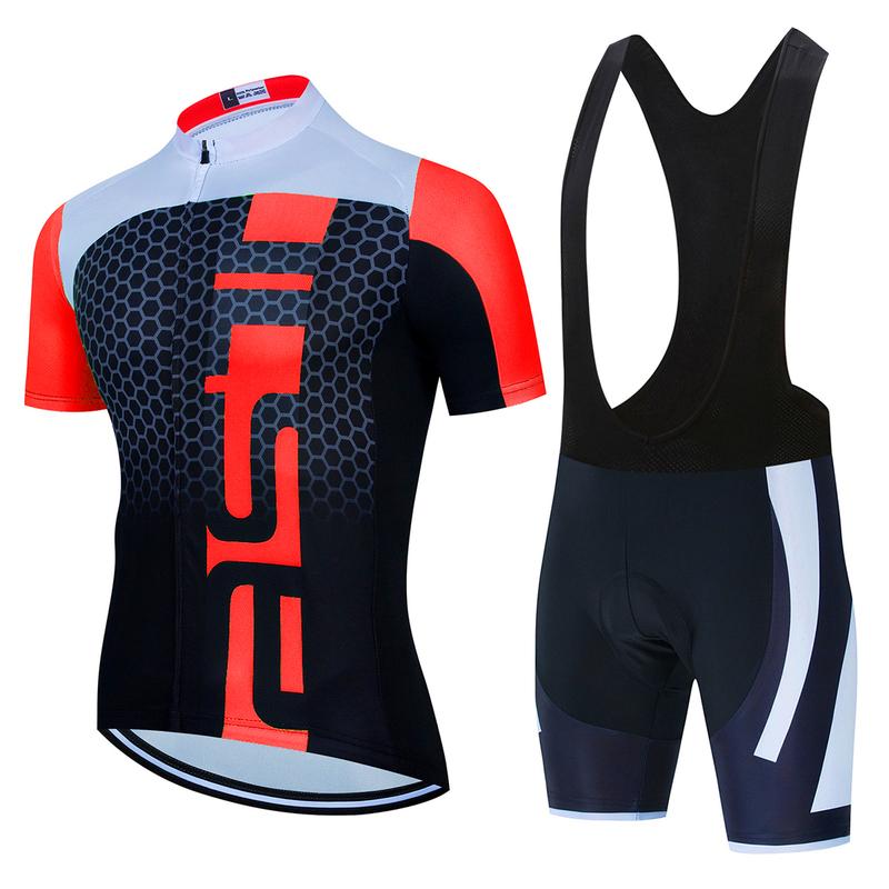 Fahrradtrikot Set Sommer Ropa Ciclismo Herren Fahrrad Radsportbekleidung Gelb und Schwarz Mountainbike Trikot Sportbekleidung Anzug