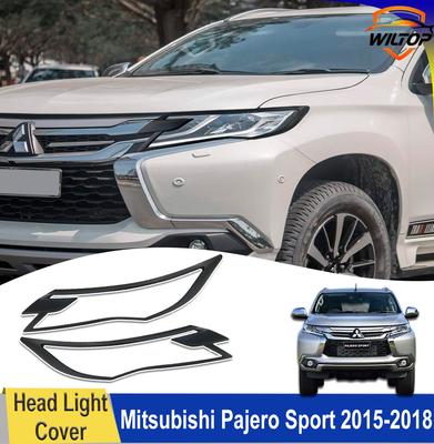 Car Body Kits for Mitsubishi Pajero Sport 2015-2018 Montero Sport Headlight Tail Light Covers Door Handle Covers Car Accessories