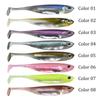 7cm 8cm 10cm Silicone Soft Baits Lifelike 3D Eyes Shad  Fishing Lure for Freshwater and Saltwater Carp Trout Bass Fish Swimbait