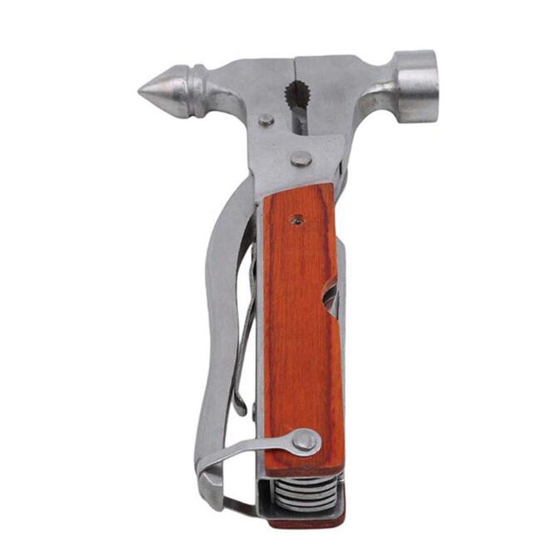 Campingutstyr Multiverktøy Bil Rømmevindusknuser Hammer Multifunksjonell Hammer Utendørs Redningshammer Overlevelsesutstyr Gaver til Menn